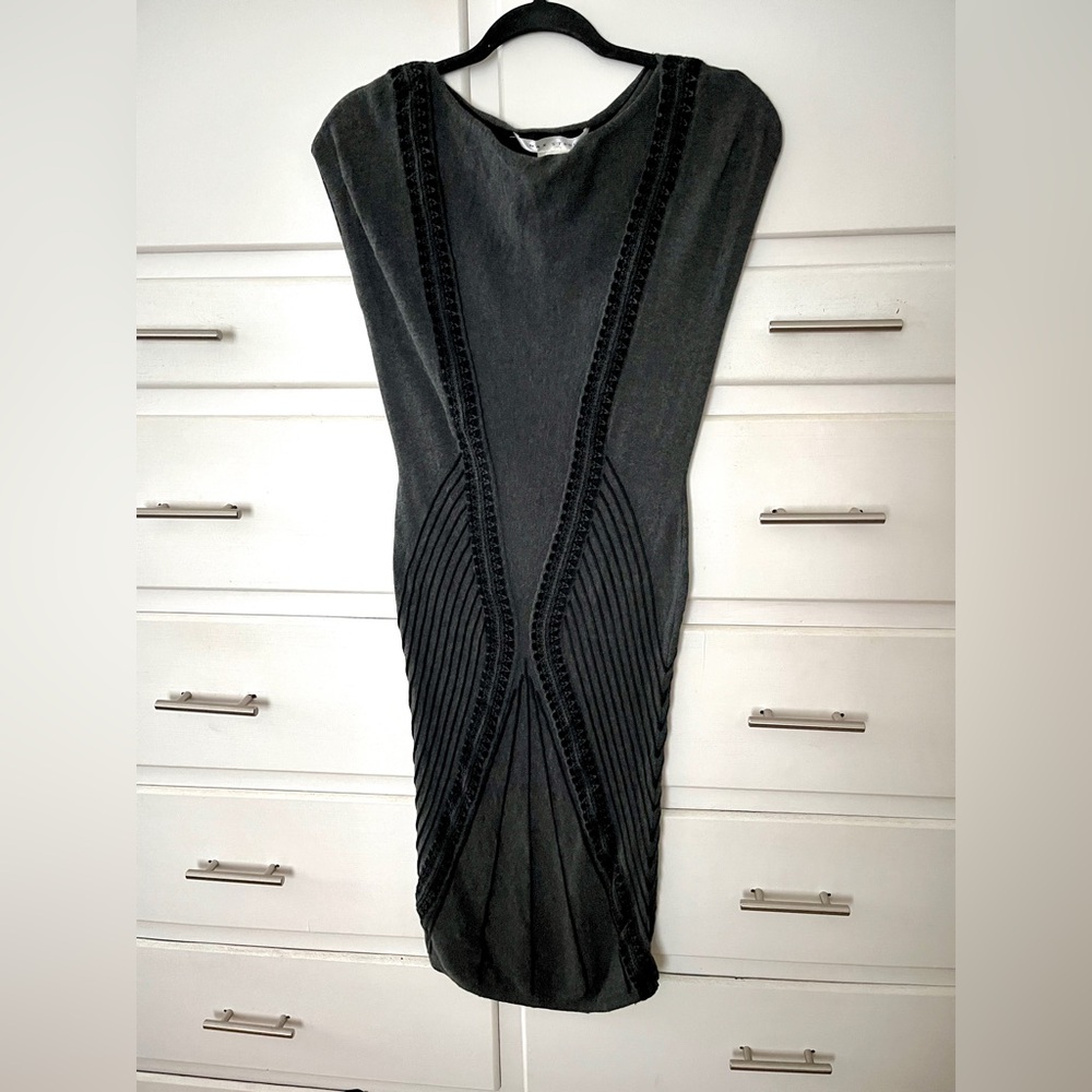 Max Studio knit dress in dark gray size smalll